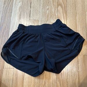 Black Lululemon Hotty Hot Shorts